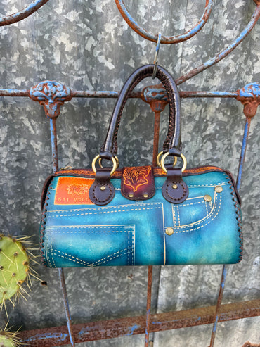 Handmade Leather Jeans Purse