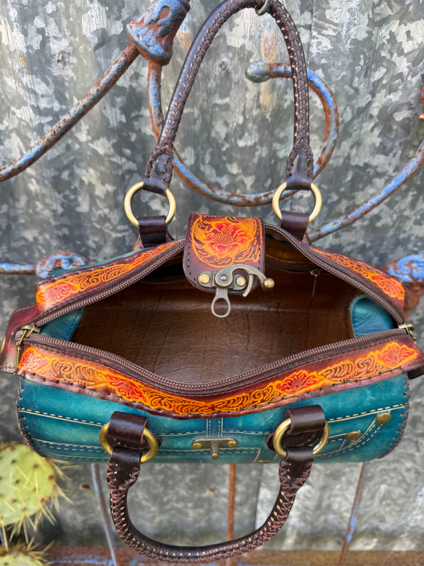 Handmade Leather Jeans Purse