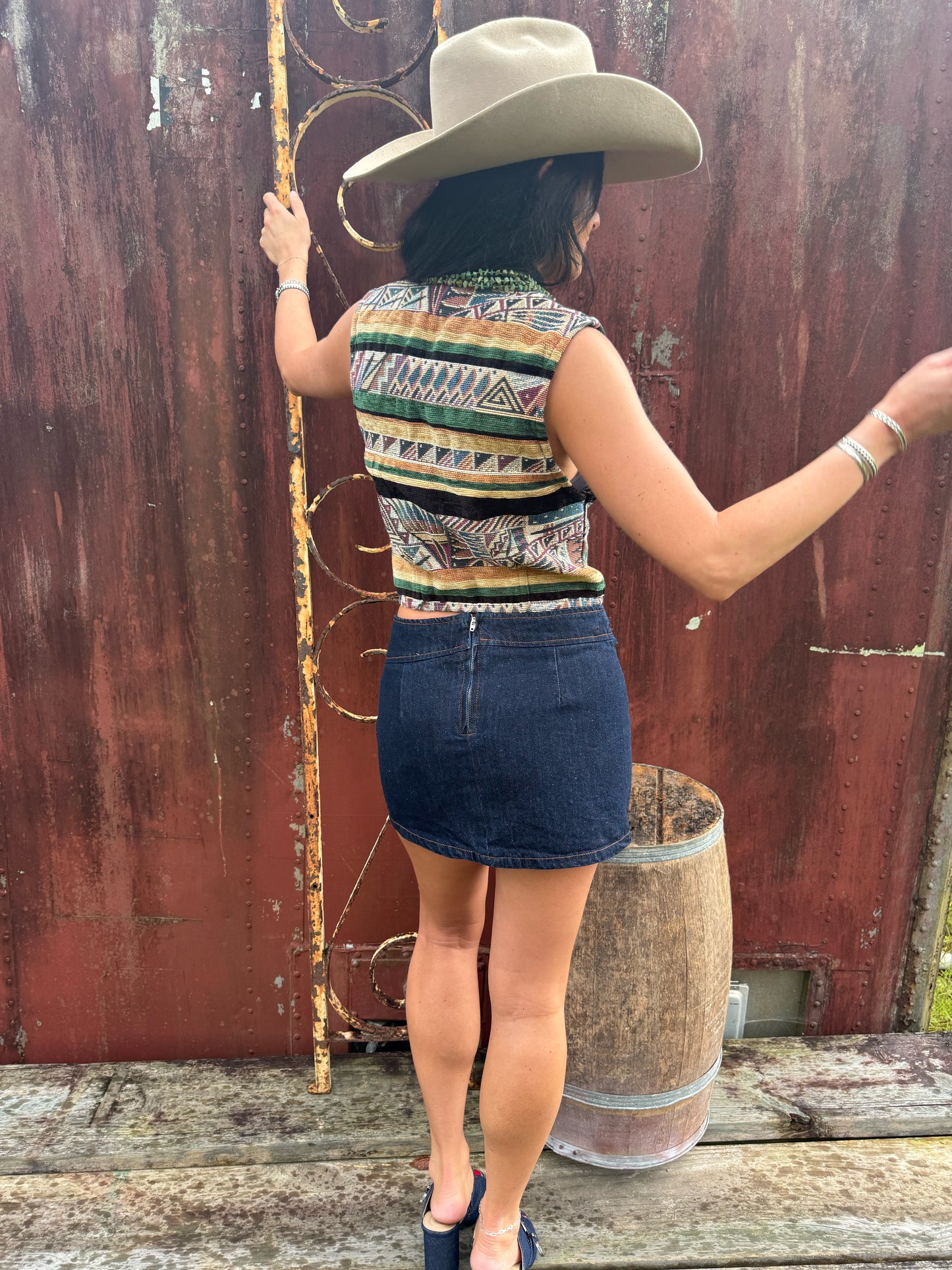 The Dark Horse Denim Mini