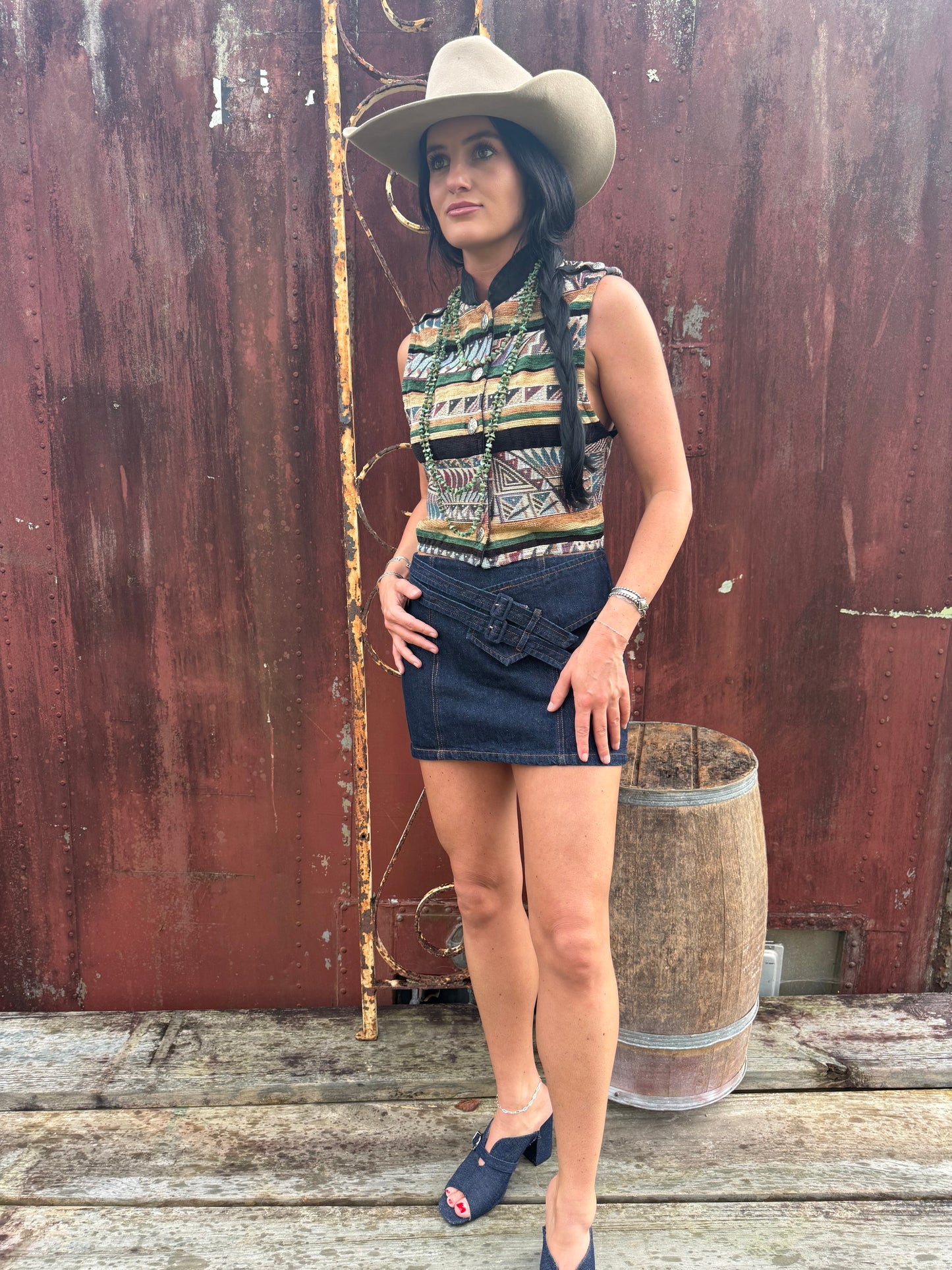 The Dark Horse Denim Mini