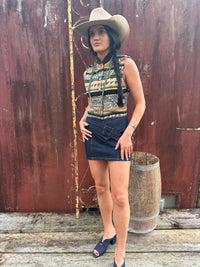 The Dark Horse Denim Mini